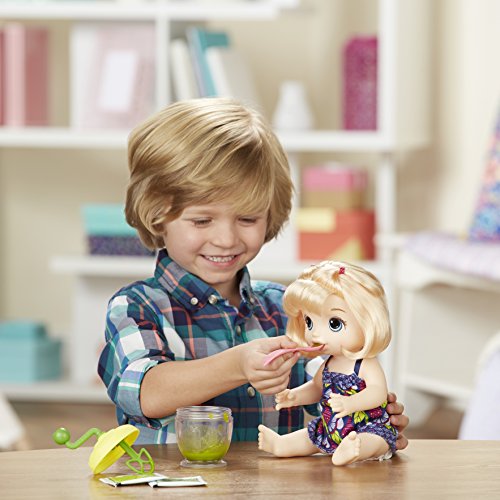 Briquedo Boneca Baby Alive Papinha Divertida Loira - Com acessórios e comidinha - E0586 - Hasbro