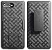 Case with Clip for BlackBerry Key2 LE, Nakedcellphone [Black Tread] Kickstand Cover with [Rotating/Ratchet] Belt Hip Holster Combo for BlackBerry Key2 LE Phone [[ONLY for LE Model]]
