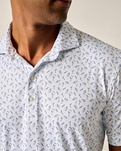 johnnie-O Featherweight Performance Polo - Tini Print2