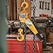 YELLOW JACKET 1.5 Ton Manual Lever Chain Hoist, G80 Galvanized Carbon Steel with Weston Double-Pawl Brake, Chain Come Along and Safety Measures for Chain Fall