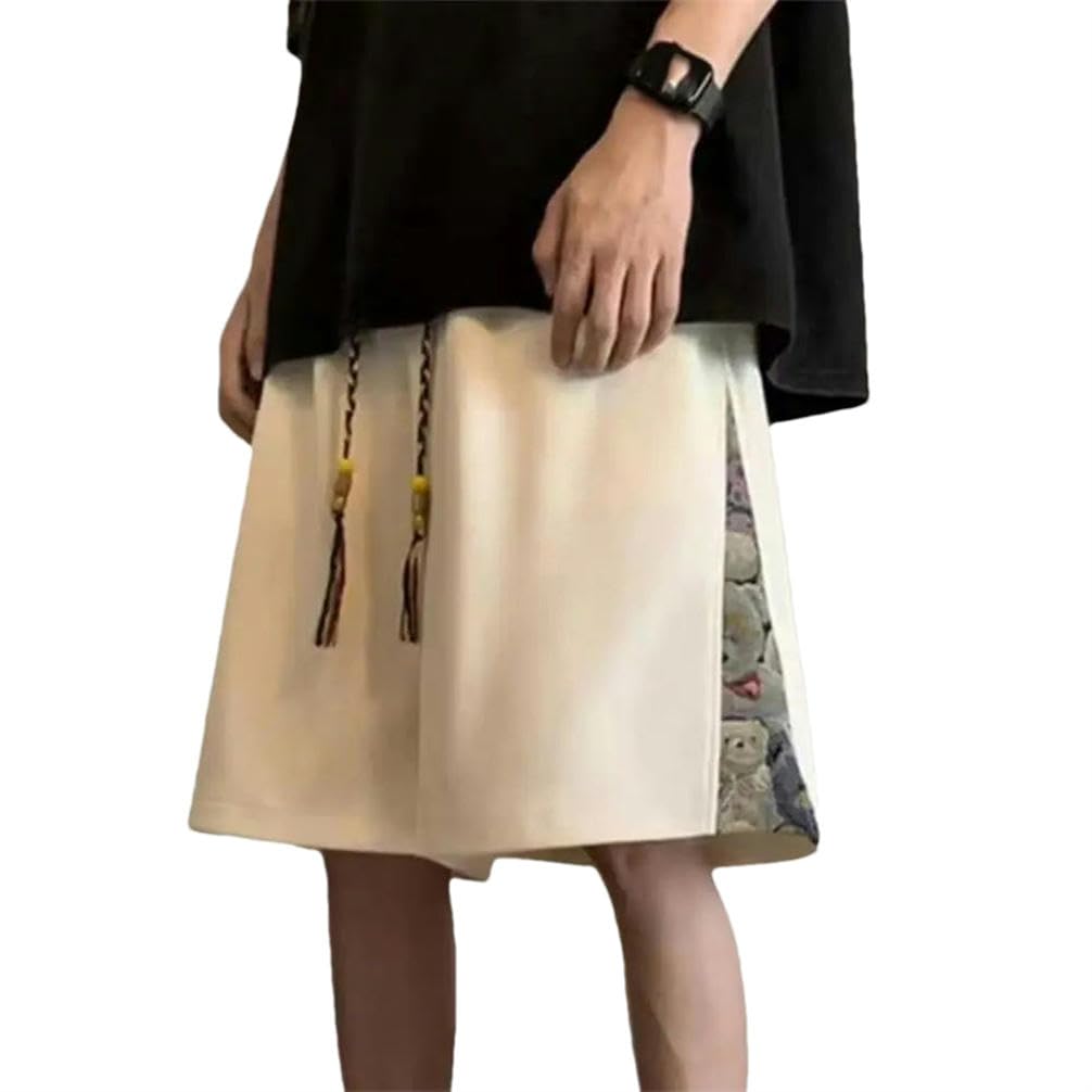 Short d'été ample homme tenue décontractée maison avec poches et cordon - 8