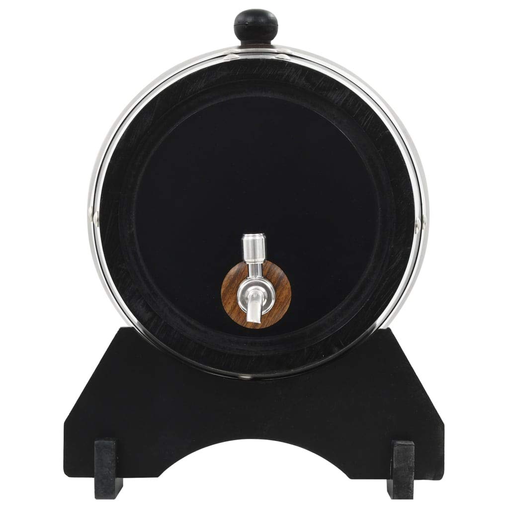 Home Tools - Barril de vino con grifo de madera de pino maciza, 6 L