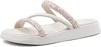 Chinelo Flatform Tira Tripla Multi Preto Moleca 5469.121