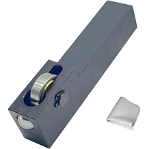 Mini Lathe Roller Burnishing Tool,surface conditioning tool lathe burnishing tool,lathe accessories with Bearing Steel Balls,Metal Surface Finishing with polishing cloth fit HRC18-68 25*25*135mm