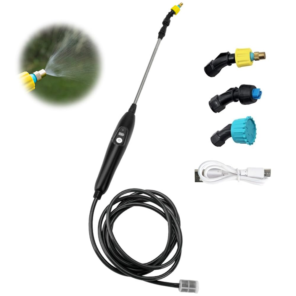 Elektrischer Drucksprüher 7.4V - Mit 8m Schlauch & Teleskopstab Für Garten