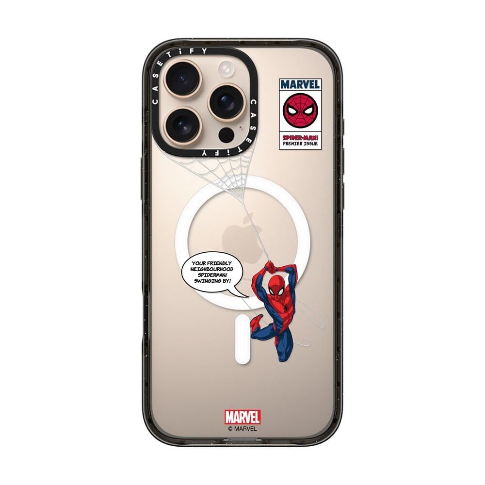 CASETiFY スパイダーマンコラボ iPhone16 Pro MagSafe Amazon.com: CASETiFY Impact iPhone 16 Pro Max Case [Spider