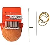 Mini Darning Loom Speedweve Type Weave Tool, Small Weaving Loom Kit for Beginners, Quickly Mending , Repair Holes, DIY Weaving Arts (14 Stitches)