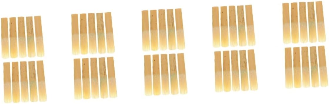 50pcs Clarinet Reeds Strength for Saxophone and Clarinet Compact Instrument Accessories for Professional Players and Beginners Easy to Carry