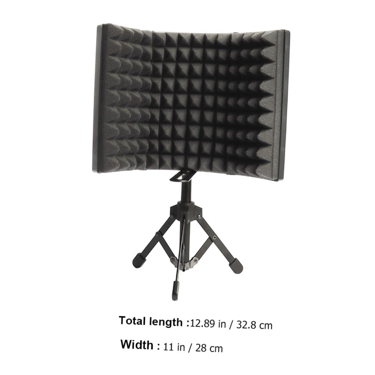 Toyvian 1set Microfono Anti-rumore Professionale Con Parabrezza Isolante Schermo Acustico Per Registrazioni Musicali e Produzioni Con Supporto Da Tavolo Per Uso Portatile e Ottimizzazione