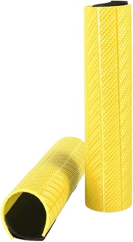 Miniatura 5 de Protectores universales de horquilla superior de motocicleta Envolturas de goma para horquillas con longitud de 9.252 in (amarillo)
