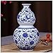 Wazon grobowy ceramiczny starożytny niebiesko -biały porcelanowy bambusowy salon dekoracja szafki chińskie domowe dekoracja 19 * 32 cm dla kwiatów, b, b/14341 (Color : C, Size : C)