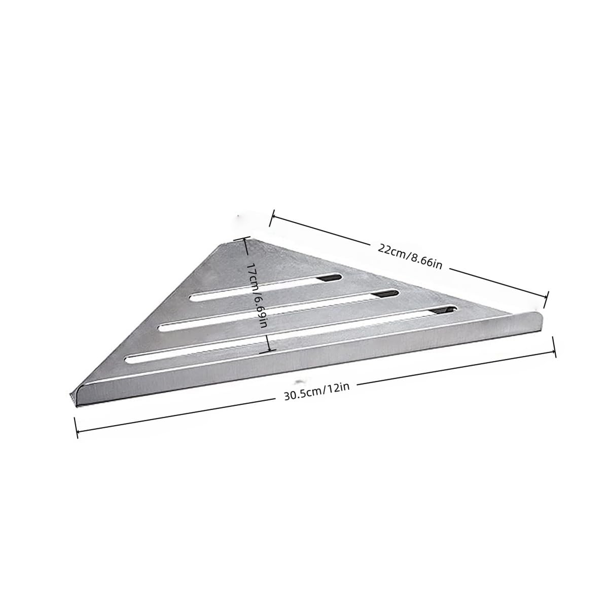 Duschablage Multifunktions Badezimmer Organizer Ohne Bohren Edelstah Wandmontage Duschregal für Küche und Bad (2PC)