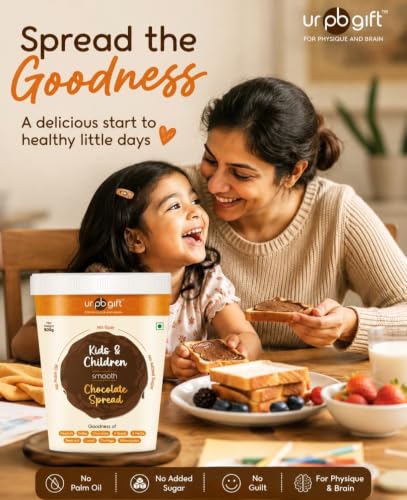 Image of URPBGIFT Chocolate Spread Smooth Sweetened with Dates | Creamy Chocolate Nut Spread | No Refined Sugar | Rich Cocoa Taste | Breakfast Dessert Spread for Toast Pancakes Smoothies | 500 g Jar