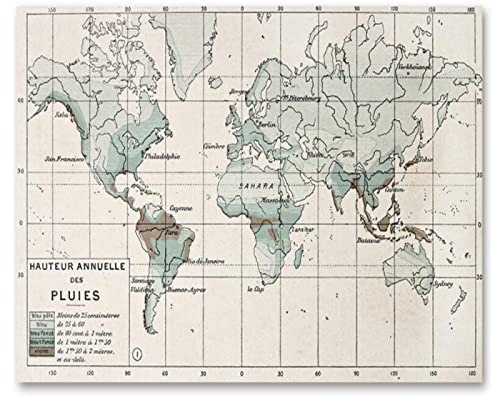 Fotomural Efecto 3D Papel Tapiz De Mapa Antiguo Y Simple Retro Mural No Tejido Decoración De Pared...