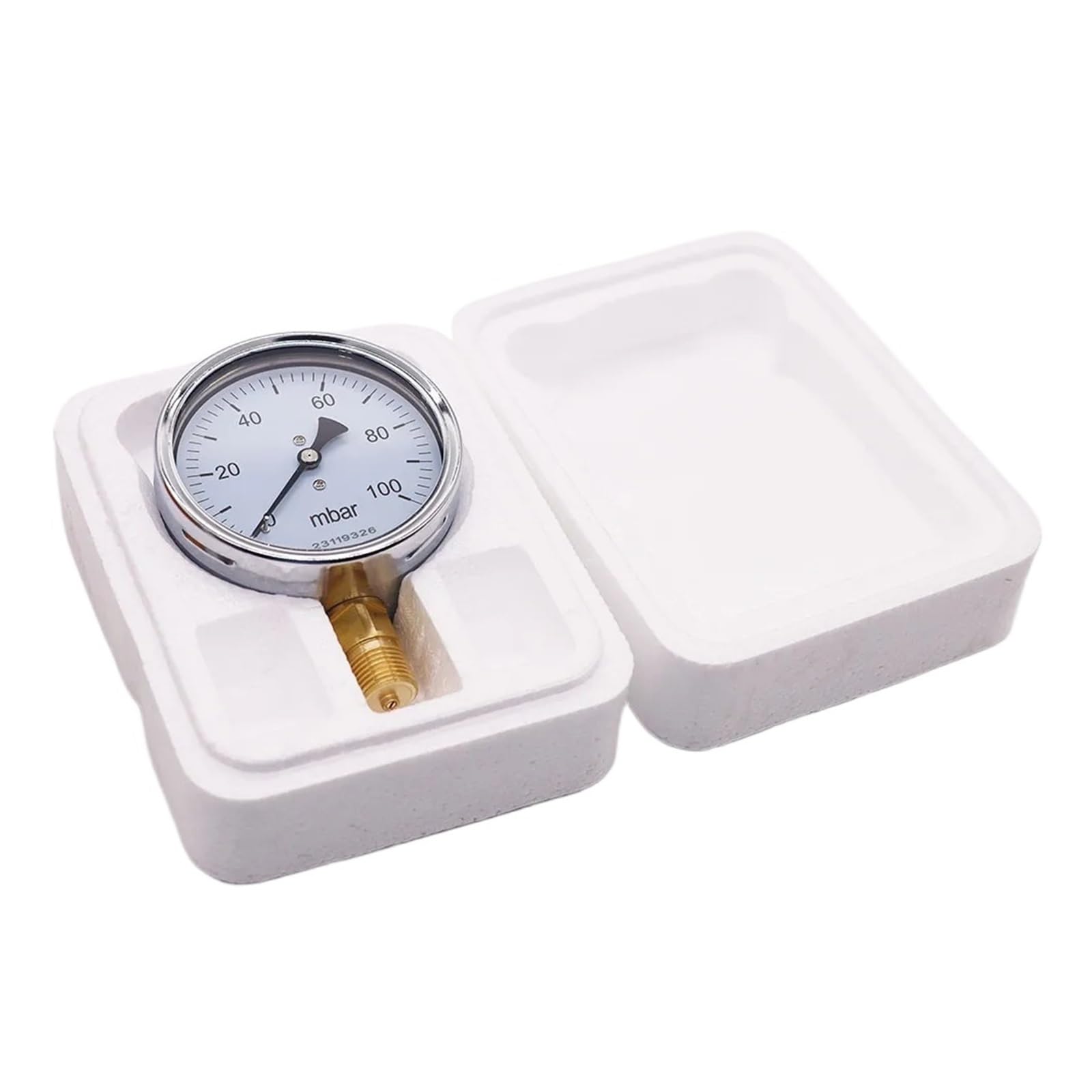 Manomètre G1/2 Mbar 0-10mbar 40mbar 60mbar 100mbar 200mbar 500mbar 1000mbar Pression de gaz 100mm diamètre Jau,Manomètre manomètre(0-40mbar)