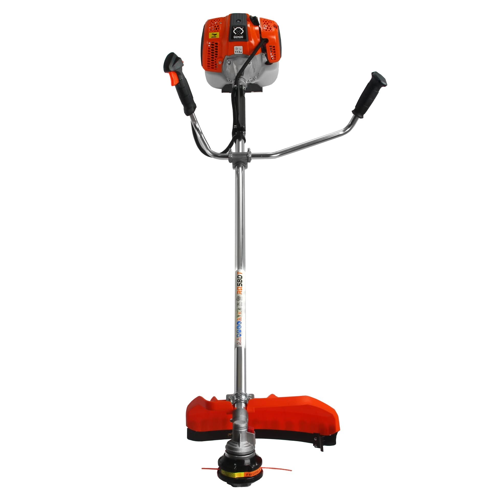 Kosiarka do trawy 62 cm3 DEMON® RQ 580 TURBO z silnikiem wybuchowym: 2-suwowa mieszanka paliwa: 25:1 kosiarka do trawy ogrodowej