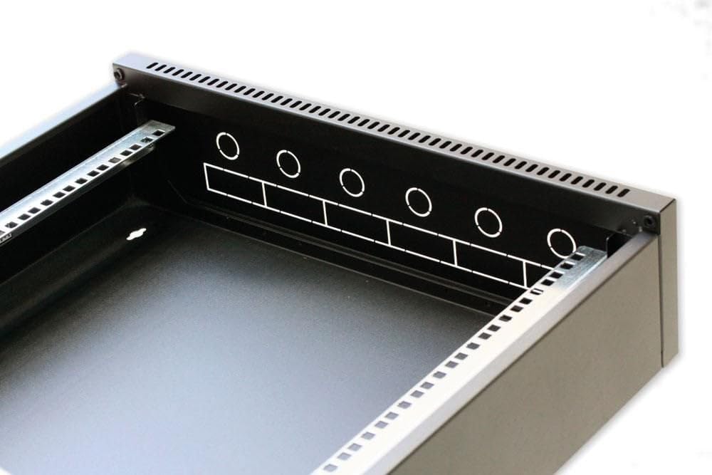 Techly Professional 027965 Armadio Rack 19" Flat a Muro p.15cm 12 unità Sezione Unica Nero Nero