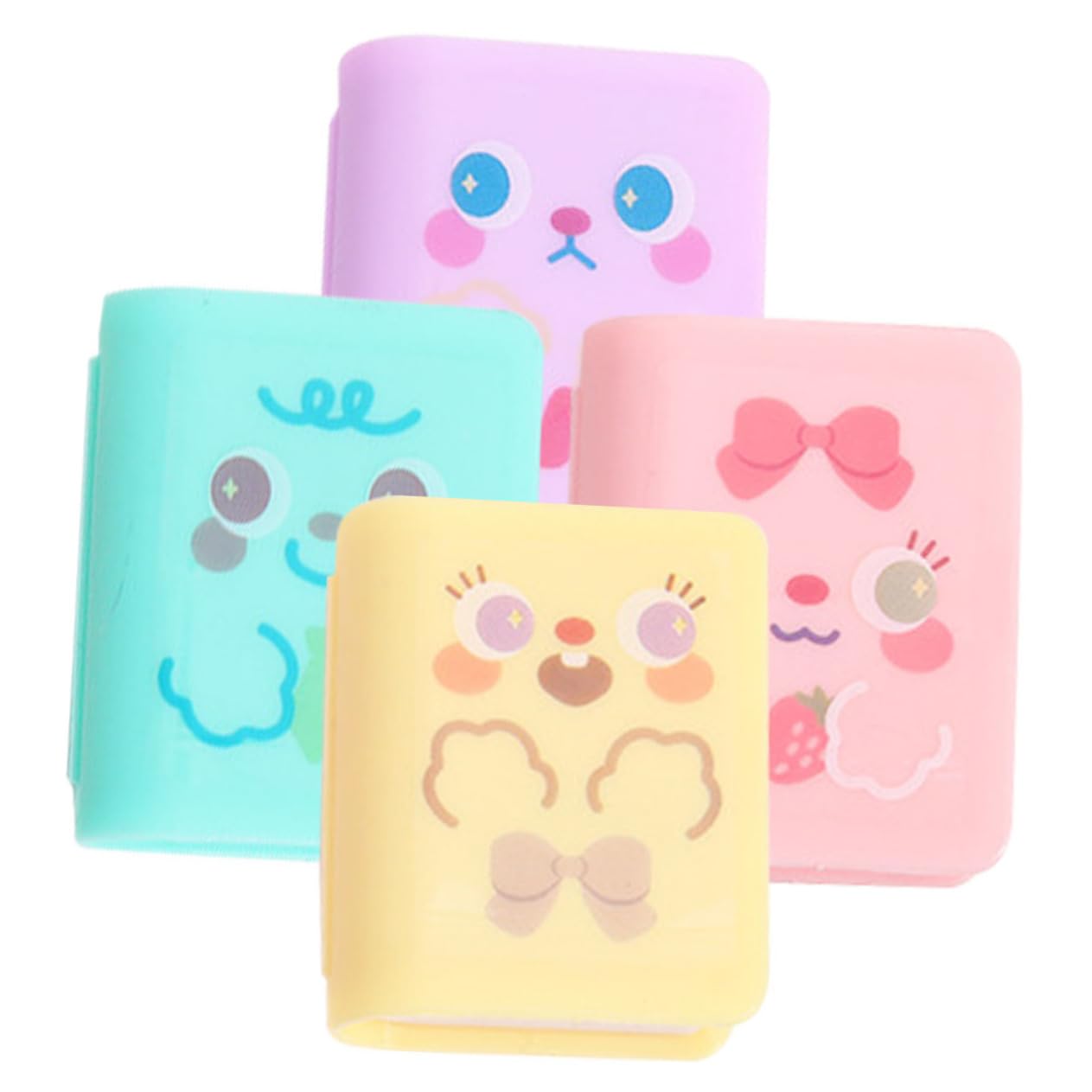 OSALADI 5 Set Temperamatite Dei Cartoni Animati Affilatrici Meccanico Affilatura Matita Più Affilata Plastica 4 Pezzi*5