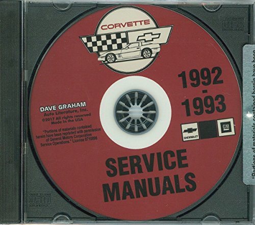 COMPLETE 1992 & 1993 CORVETTE FACTORY REPAIR SHOP & SERVICE MANUAL On CD - Hatchback, Convertible, ZR-1