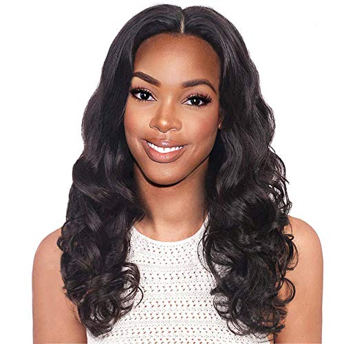 ISHINE 16 Inch Lace Front Wigs Body Wave Human Hair Wig Free Part - 100% Remy Hair Wigs Medium Length Wigs For Black Women 130% Density - 13x4 Lace Frontal Wig Human Hair For White Women Natural Black