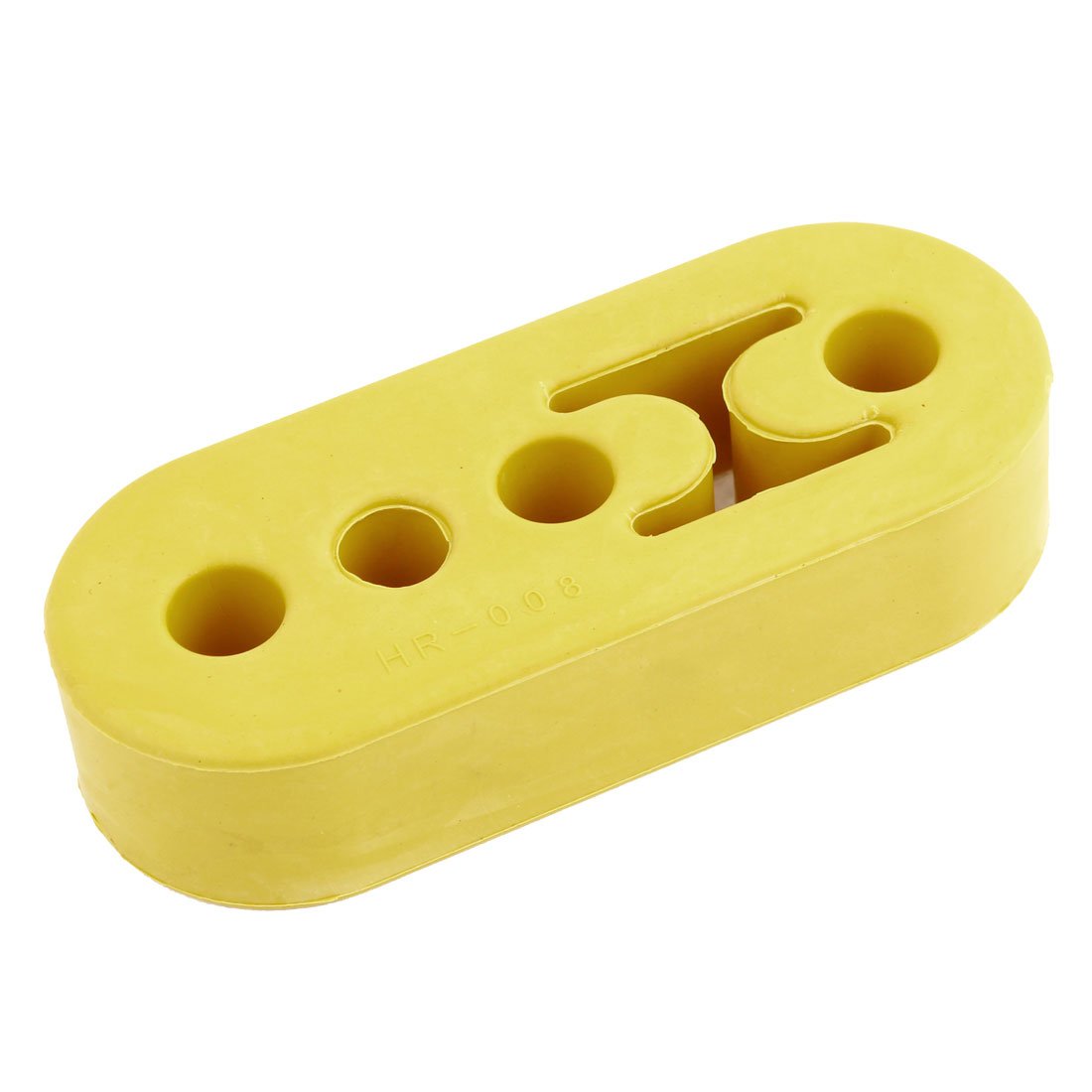uxcell Yellow 4 Holes Muffler Exhaust Hanger Bushing 11cm Long