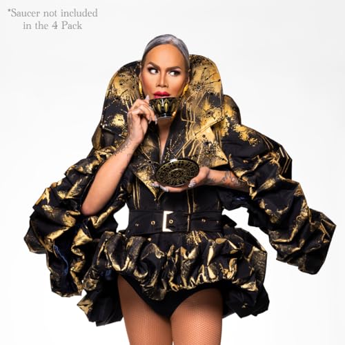 Drag Society x Raja Gemini 4PC Tasseography Tea Leaf Reading Tea Cup