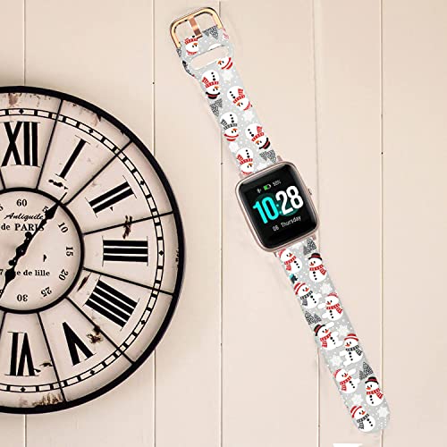Correa ViCRiOR silicona para reloj 19mm patrón Navidad miniatura 6