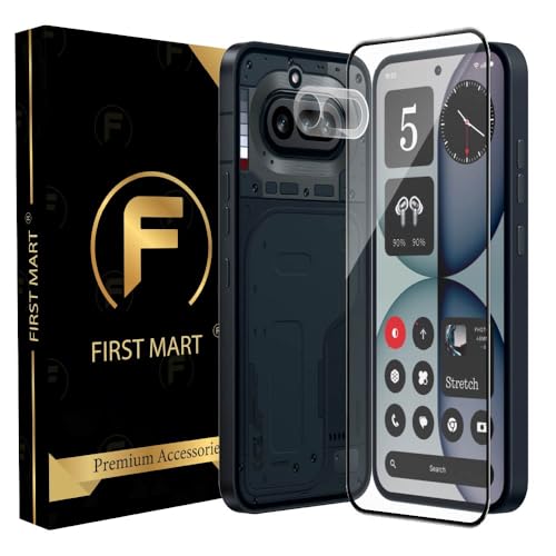 Image of FIRST MART Tempered Glass for Nothing Phone 4A with Clear Camera Lens Protector & Installation Kit | HD Clear, Edge-to-Edge, Scratch Resistant, Case-Friendly | Pack of 1