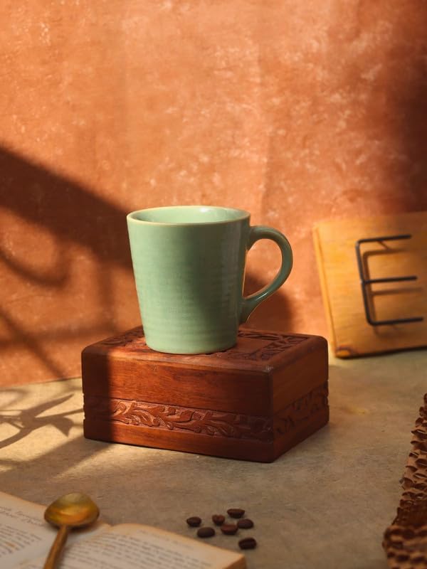 Image of WEAVING HOMES Coffee Mug (WEAVING HOMES Mint Coffee Mug)