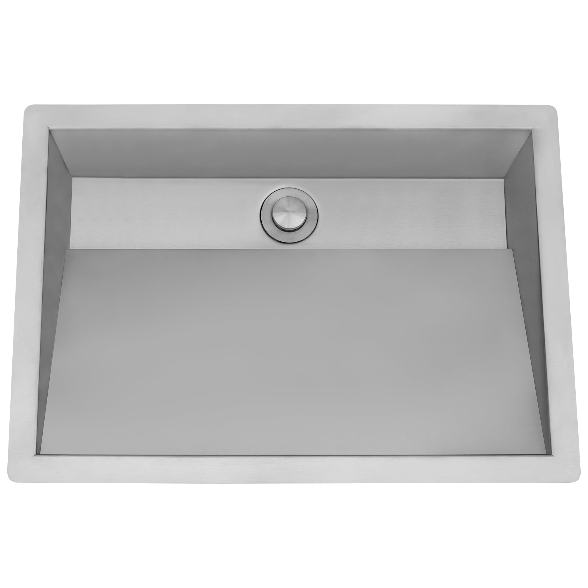 Ruvati 20 x 14 inch Brushed Stainless Steel Undermount Ramp