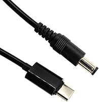Vista 3 de (2-Pack) JacobsParts 12V USB C Type-C PD Trigger 3ft 5A Power Cable 5.5 x 2.1mm DC Connector
