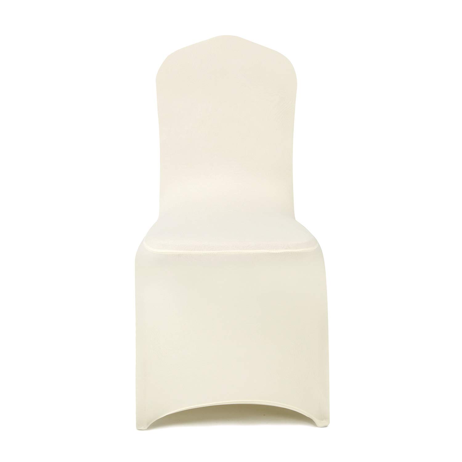 Peomeise 6 coprisedia in spandex elasticizzato per matrimoni, feste, cene, banchetti, eventi (avorio, 6)