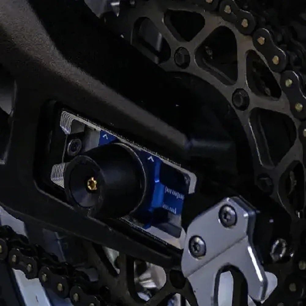 Ajusteur de Chaîne Curseurs de tendeur de chaîne d'essieu arrière, adaptés à la BMW S1000RR S1000R S1000XR M1000R S 1000 RR R XR Tendeur de Chaîne de Réglage de