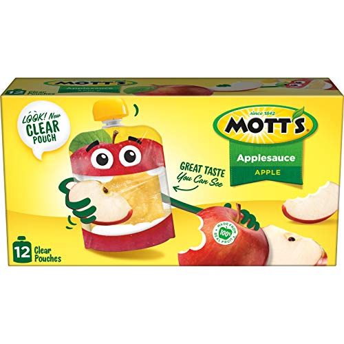 Mott's Applesauce, 3.2 Oz Clear Pouches (Pack Of 48) #TOP2
