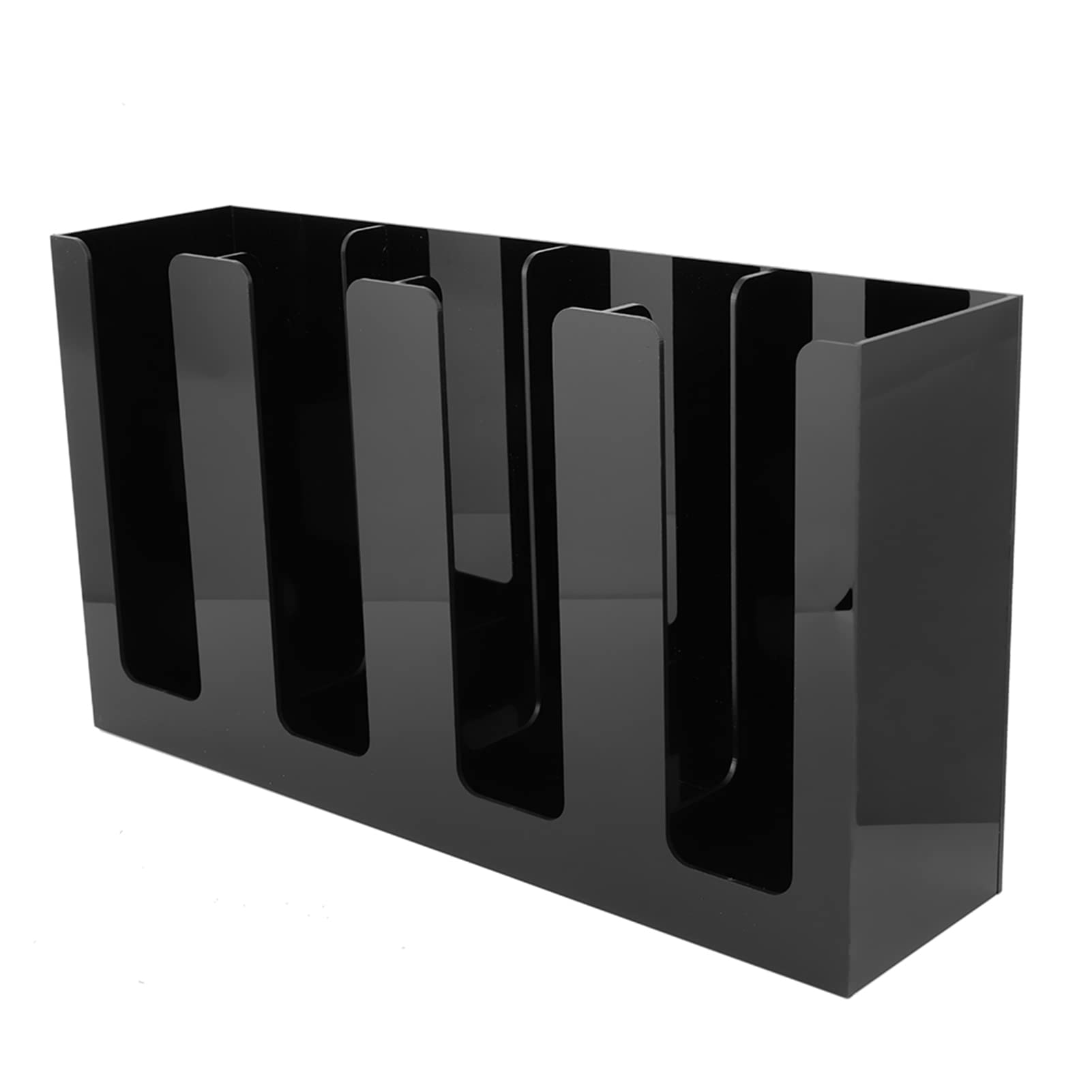 Cup Holder Paper Cup Holder Dispenser Plastic Slanted Display Poster Stand Take Away Coffee (4 Compartment)