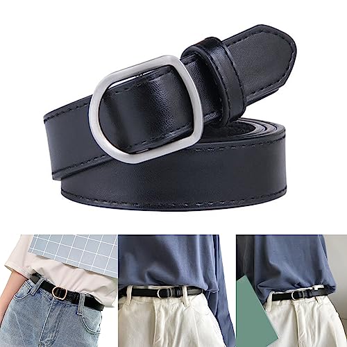Adjustable Alloy Buckle PU Belt No Hole Design Belt Hot Girls Women Waist Belt For Coat Skirts Jeans Decorative2