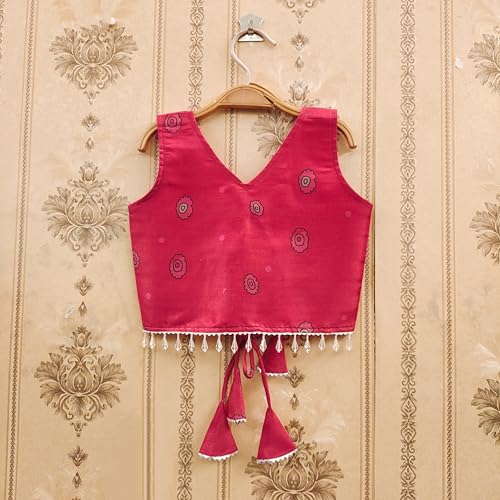 Image of Girls Simar Soft Silk New Traditional Printed Readymade Lehenga Choli -Ethnic Wear Wedding Outfits (Suitable For Girls 2 To 8 Year)