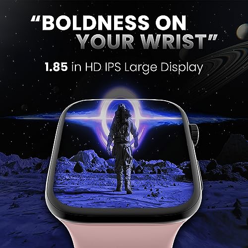 Image of Kratos SW15 Smart Watch for Men and Women with Bluetooth Calling, 1.85 inch HD Display, IP67 Water Resistant, Long Battery Life, 25+ Sport Modes,SpO2 & Health Monitoring, Smart Watch with 200+ Watch Face