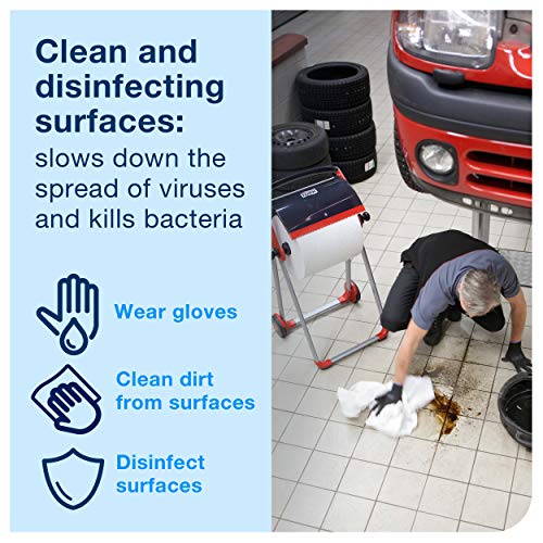 Tork Industrial Rol Poetspapier Blauw W1, Absorberend, 1 x 1.000 vellen, 128407 - Image 8