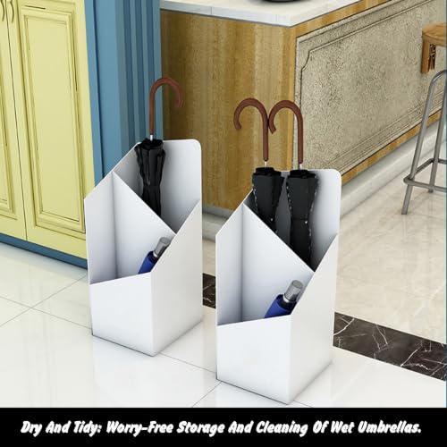 Porte-parapluie métallique de qualité supérieure avec bac intégré