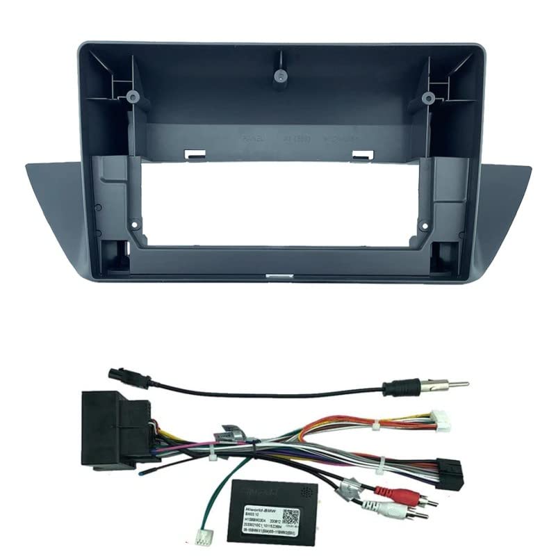 sound-way - Kit Montaje Autoradio, Marco 9 Pulgadas Radio para Coche, Adaptador Compatible con BMW X1 (E84) 2009-2015