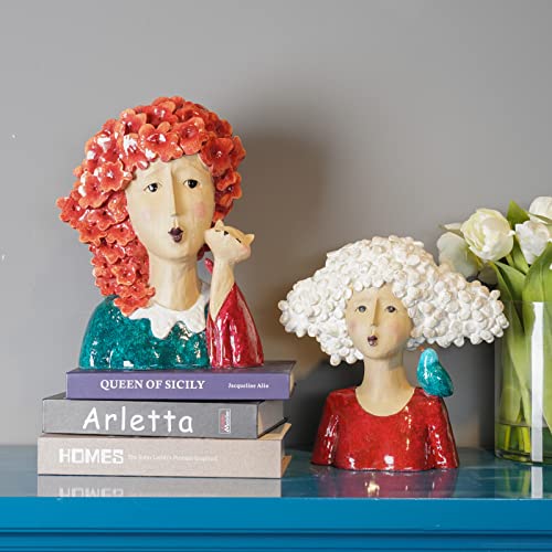 Dilicoming Home Decor Accents Bust-Statues - Modern Art Bust Statue, Home Sculptures For Tabletop, Shelf, And Office, Home Décor Gifts For Her #TOP5