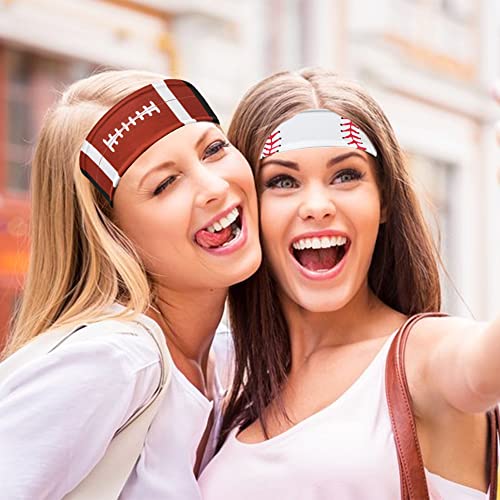 Soewiou 5 Pack Wide Headbands For Women, Thick Ball Print Elastic Head Wrap Hair Band For Girls, Non Slip Fashion Hair Accessories Bandana For Yoga Running Sports Workout Gym Travel, 5 Styles #TOP1