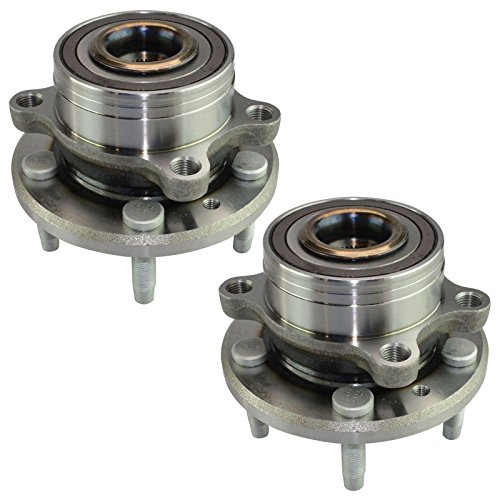 Image of TRQ Left and Right Wheel Bearing and Hub Assembly Set 2 Piece Compatible with 2011-2012 Ford Explorer 2013-2019 Explorer Police Package Steel Wheels 2013-2019 Police Interceptor Utility
