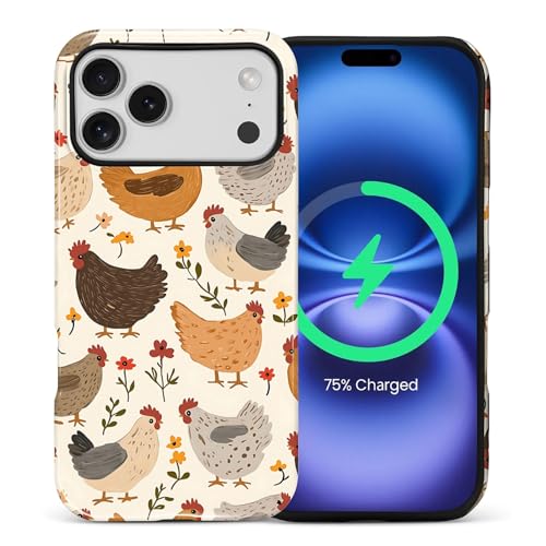 iPhone 17 Pro MaxpP[X [MagSafeΉ] \tgVR + n[h PC h~ ϏՌ ی 2-in-1 P[X fB[X Y - Western Farmhouse Rooster