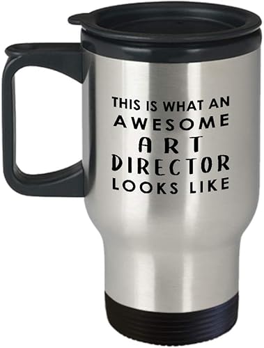 Gifts for Art Director Travel Mug Insulated Coffee Tumbler - Artist Dept Creative Department Team Design Advertising Office Funny Cute Gag