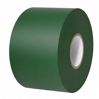 GGR Supplies PWT-10 Heavy-Duty PVC Pipe Wrap Tape, Green, 2 Inch x 100 Ft | Matte Surface Protection Film; Rubber Adhesive; Corrosion and Abrasion Protection; HVAC, Conduit and Direct-Burial Use