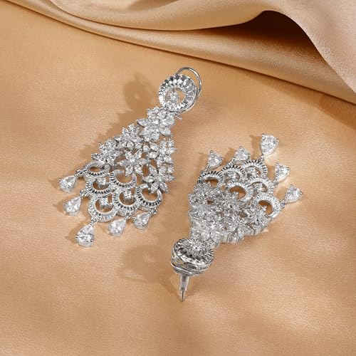 Image of Rubans Demi Fine Stainless Steel Stud Earrings Daily Gift for Women & Girls