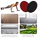 Upgrade Sport Core Sliders for Working Out - Dual Sided Glide Discs for Full Body Workout on Carpet or Hardwood Floor - Fitness & Home Exercise Equipment for Athletes (red, 4 Pack)