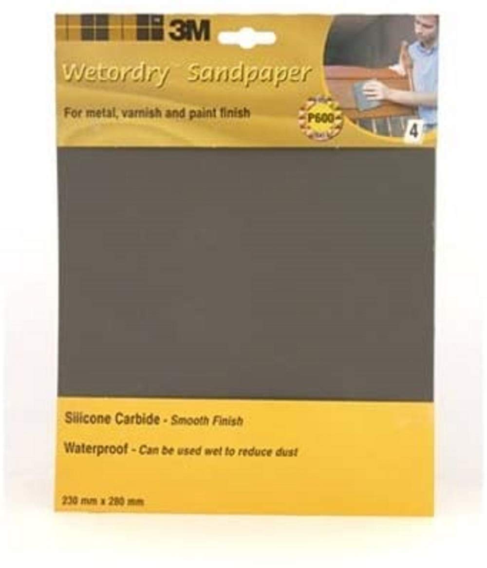 3MP600 Wetordry Sandpaper Sheets, 230 x 280 mm